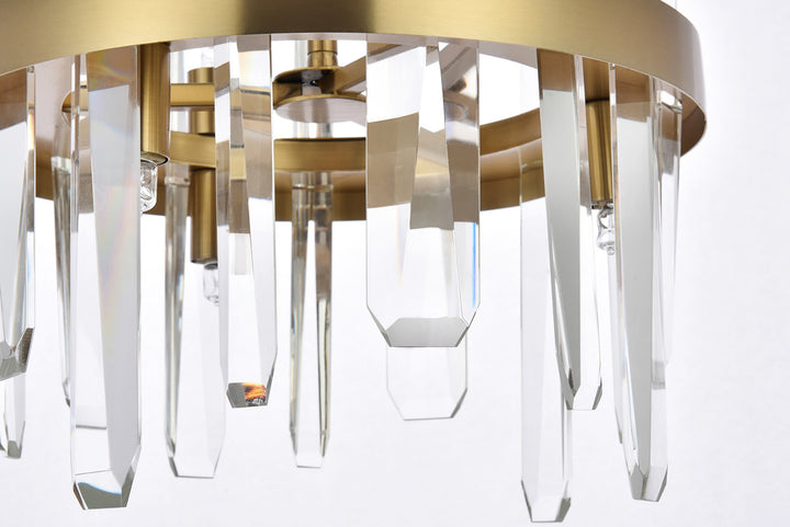 Steel Ring Frame with Clear Crystal Rod Pendant by Elegant - view 5