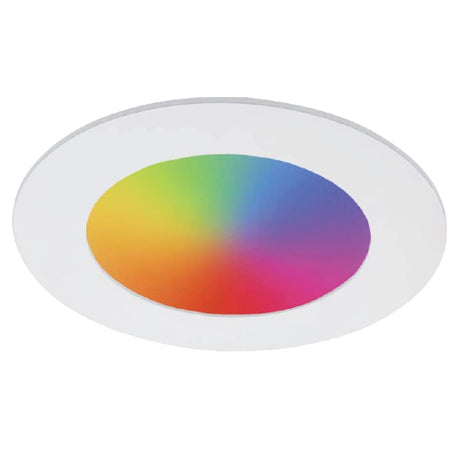 LED 4" Round Smart Wifi Controllable RGB Slim Panel