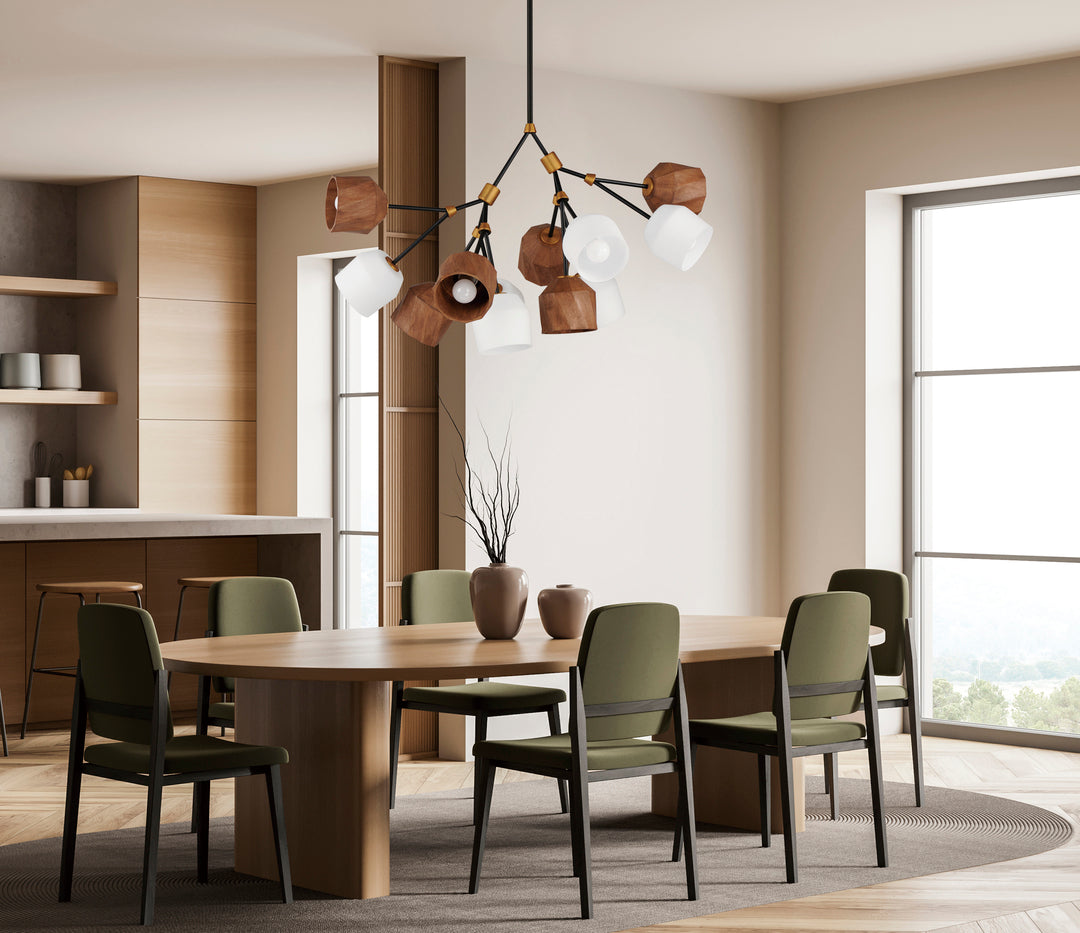 Akimbo Pendant with LED Bulbs