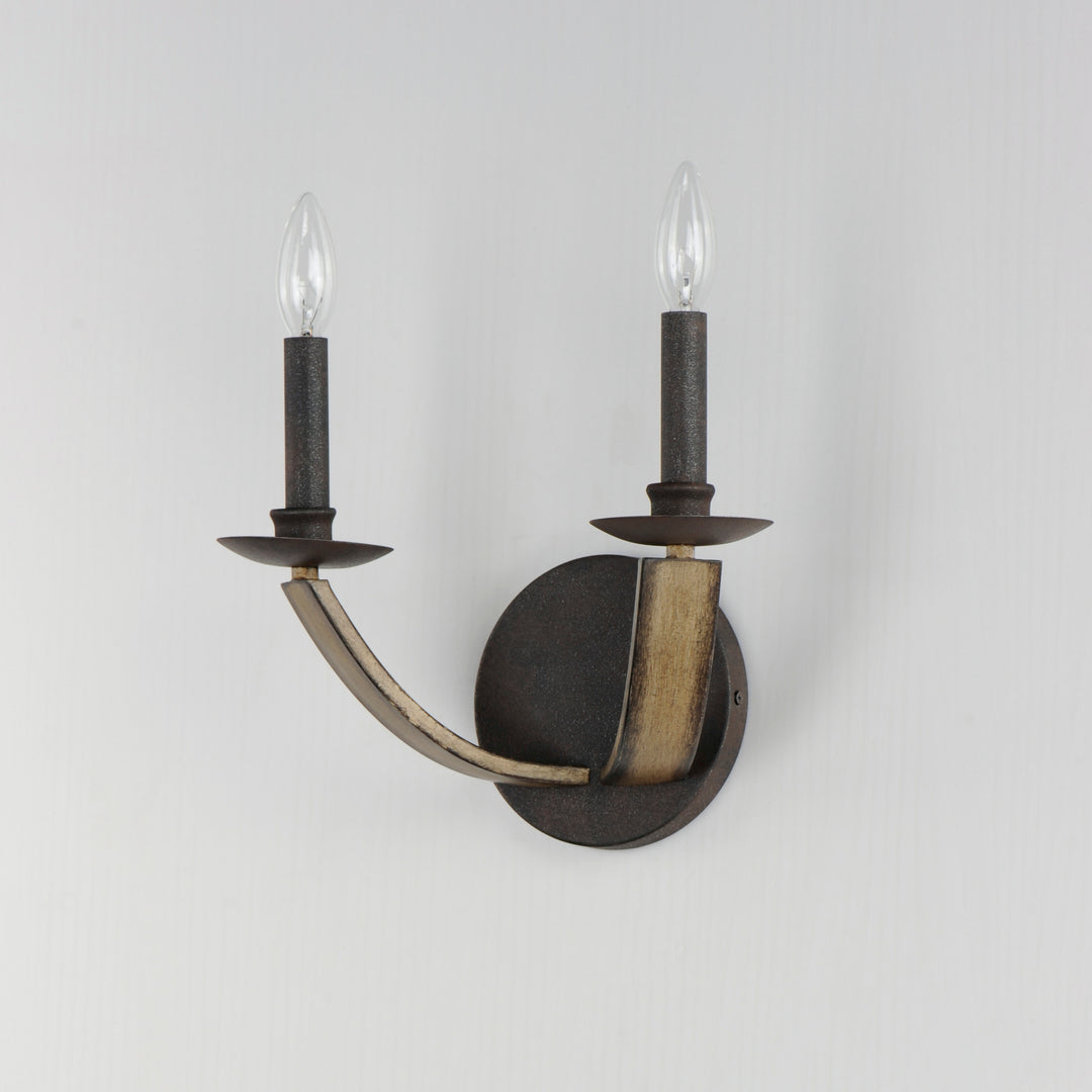 Steel Driftwood Arm Empire Style Wall Sconce