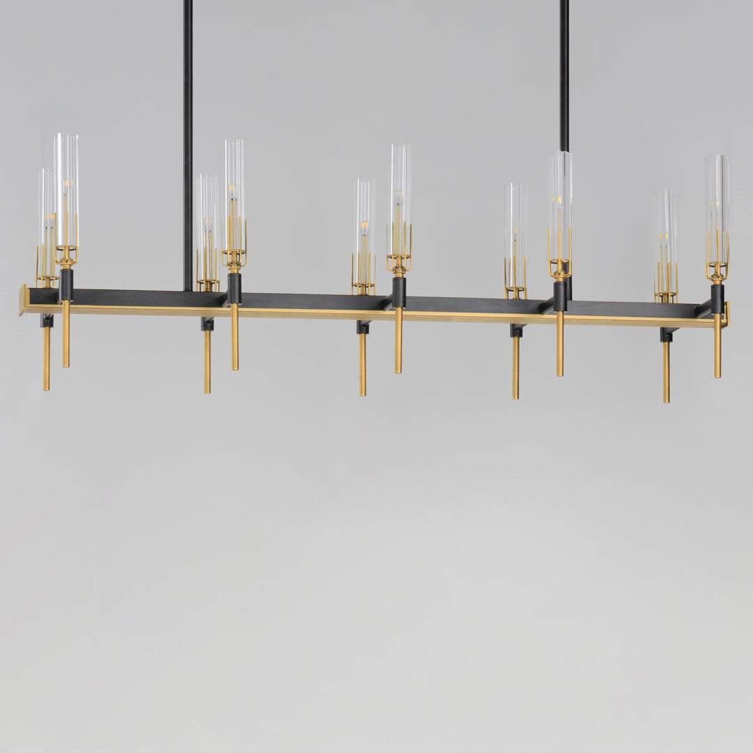 Flambeau 10-Light Linear LED Chandelier by Maxim Lighting - view 2