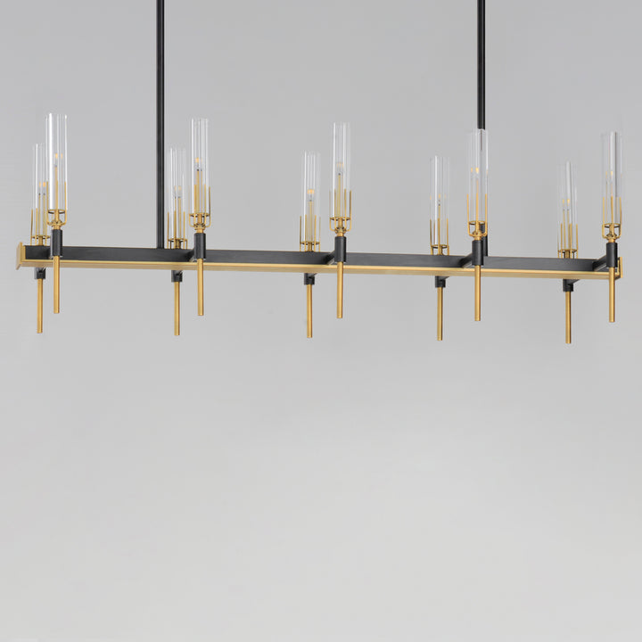 Flambeau 10-Light Linear LED Chandelier by Maxim Lighting - view 2
