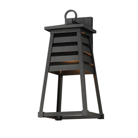 Steel Trapezoidal Frame Outdoor Wall Sconce