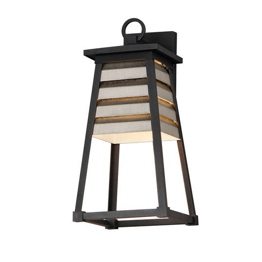 Shutters Outdoor Wall Sconce in Weathered Zinc by Maxim Lighting