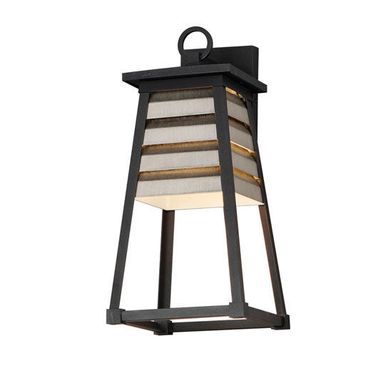 Steel Trapezoidal Frame Outdoor Wall Sconce