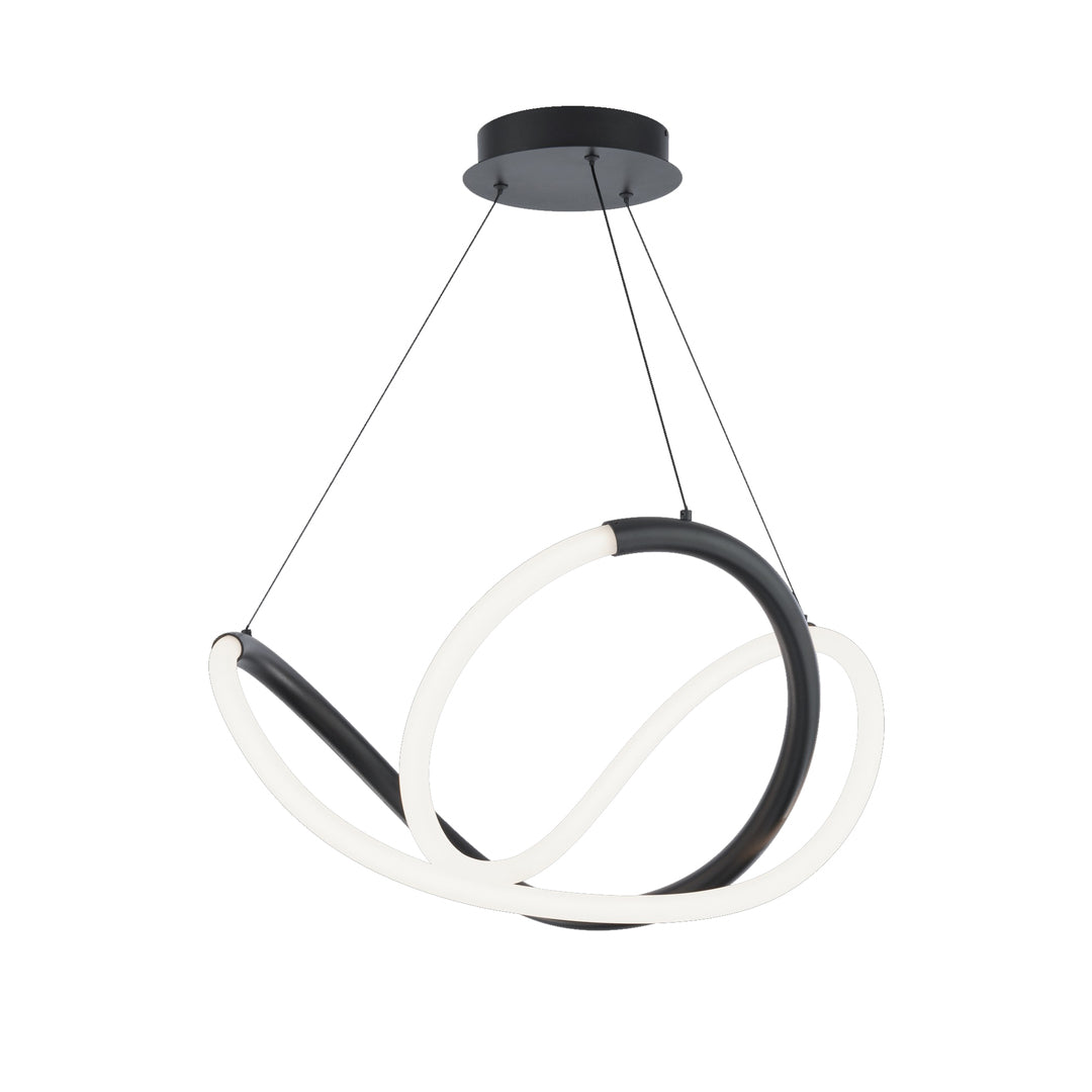 Steel Curley Frame with Acrylic Diffuser Pendant