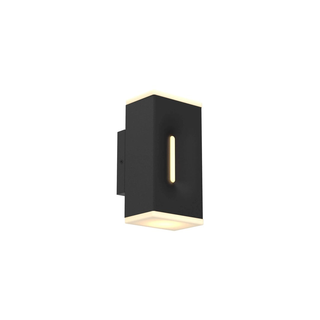 LED Black Rectangular Frame with Acrylic Diffuser Outdoor Wall Sconce