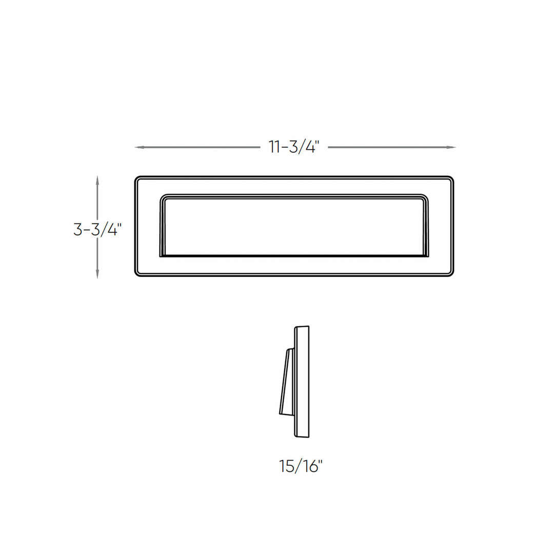 LED Rectangular Frame RGB + CCT Outdoor Step Light