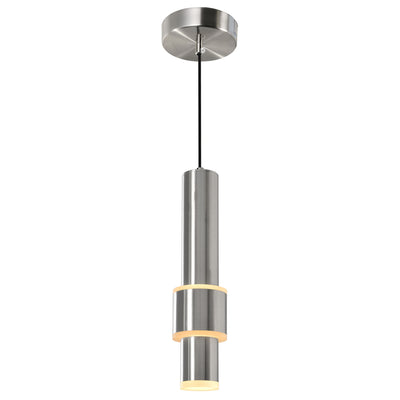 LED Steel Frame with Acrylic Diffuser Cylindrical Pendant