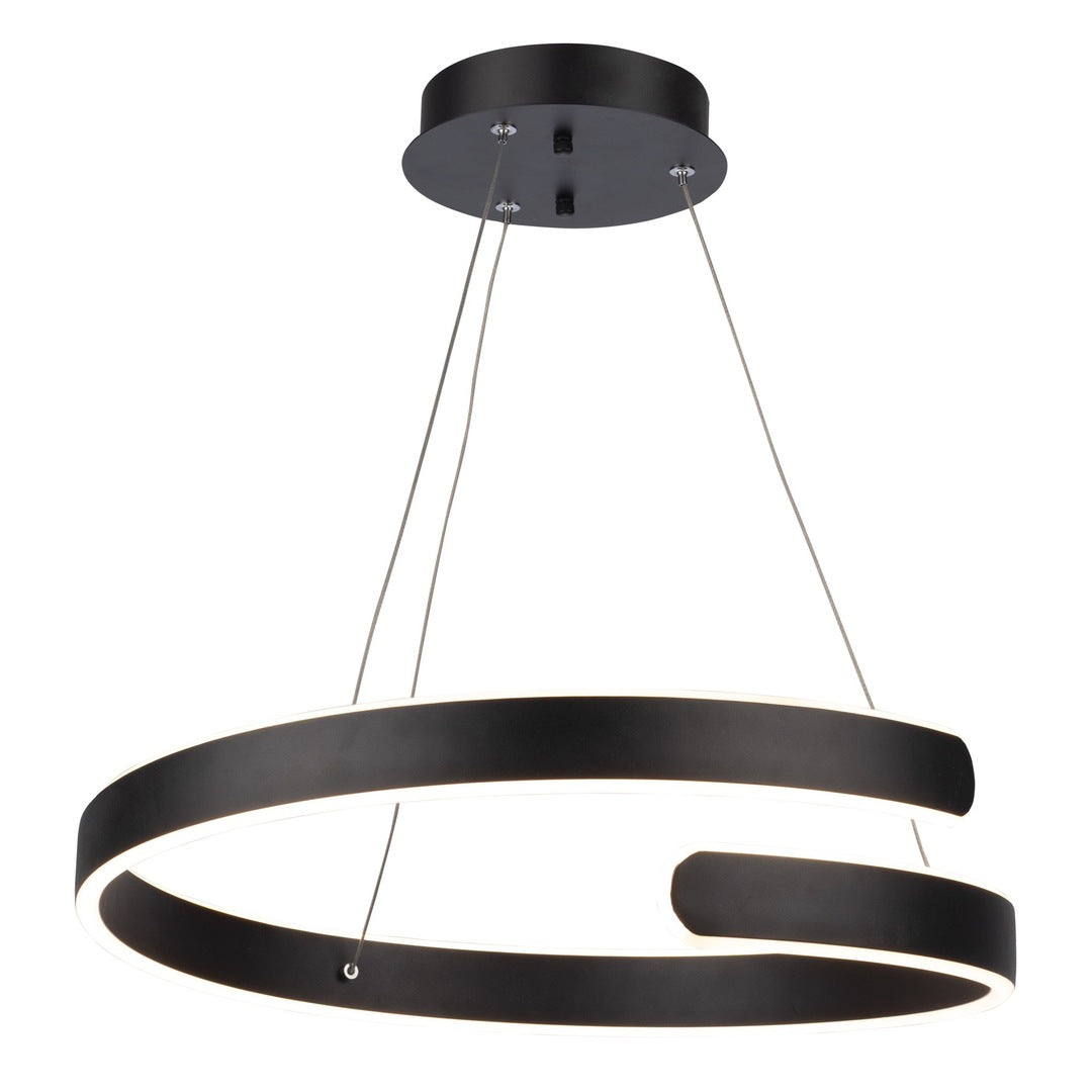 LED Circle Round Wrapped Frame with Acrylic Diffuser Chandelier