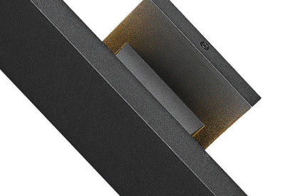 LED Black Rectangular Frame Outdoor Wall Sconce