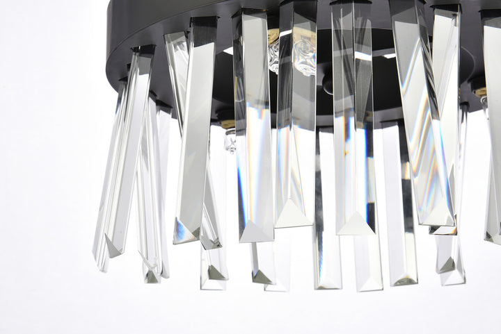 Steel Round Frame with Clear Crystal Rod Pendant / Chandelier by Elegant - view 19