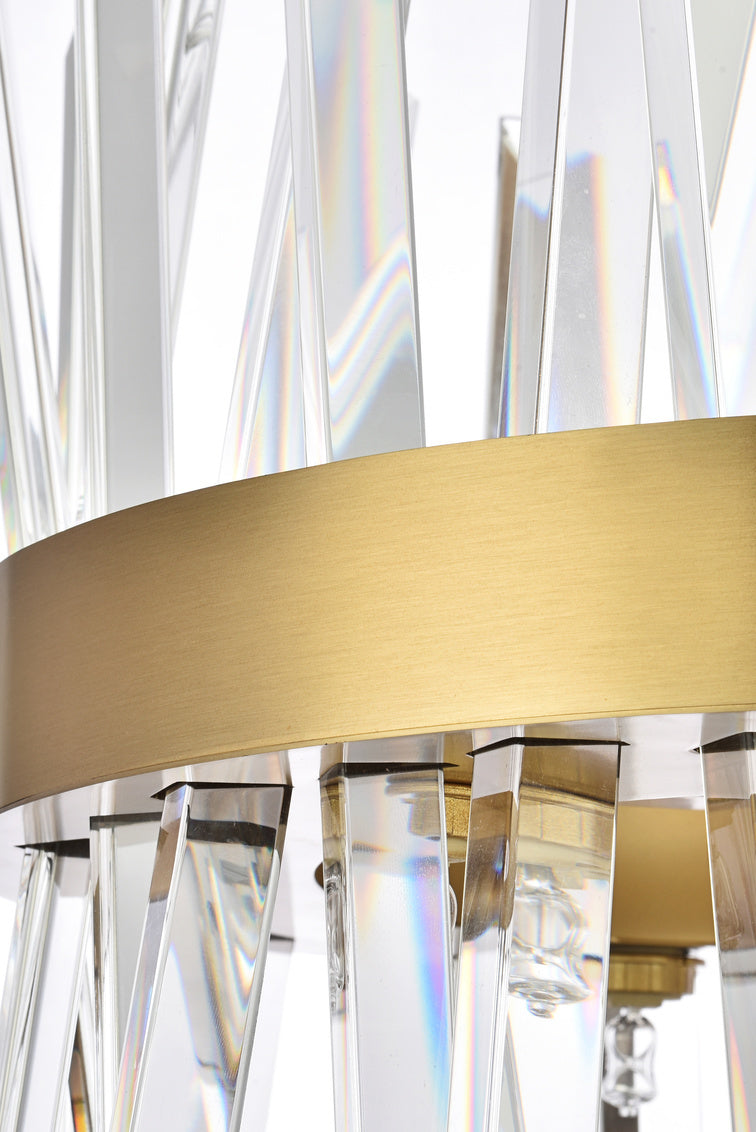 Steel Round Frame with Clear Crystal Rod Pendant / Chandelier by Elegant - view 24