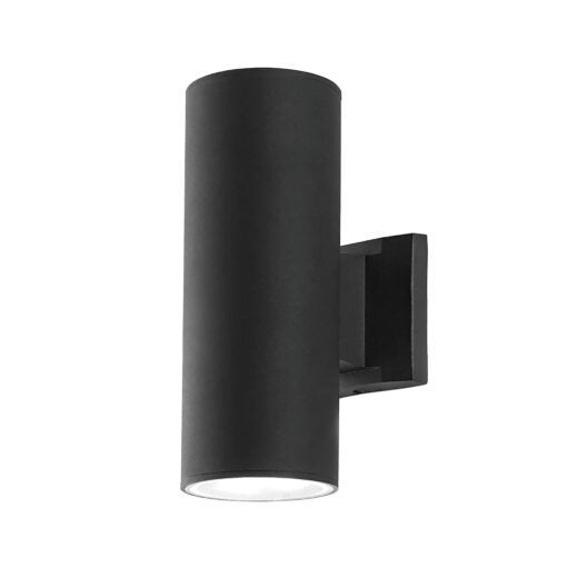 LED Cylindrical Aluminum Frame with Glass Diffuser Outdoor Wall Sconce