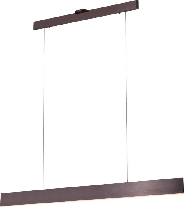 LED Aluminum Rectangular Frame with Acrylic Diffuser Linear Pendant