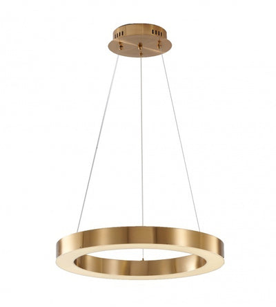 LED Gold Halo Frame with Acrylic Diffuser Pendant / Chandelier