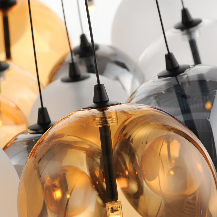 Burst - 20 Light LED Chandelier by ET2 Lighting - view 8