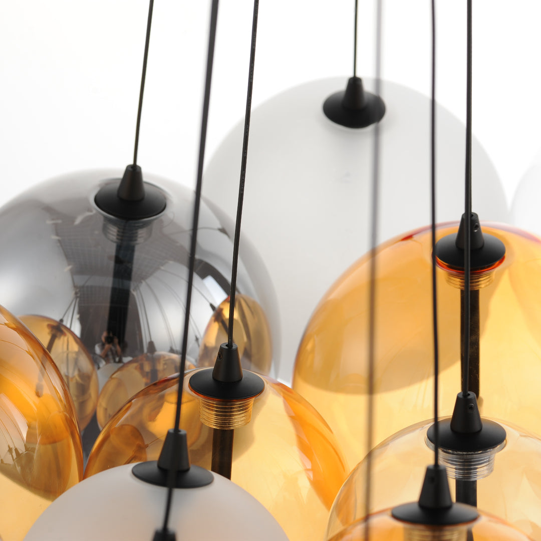 Burst - 20 Light LED Chandelier by ET2 Lighting - view 9