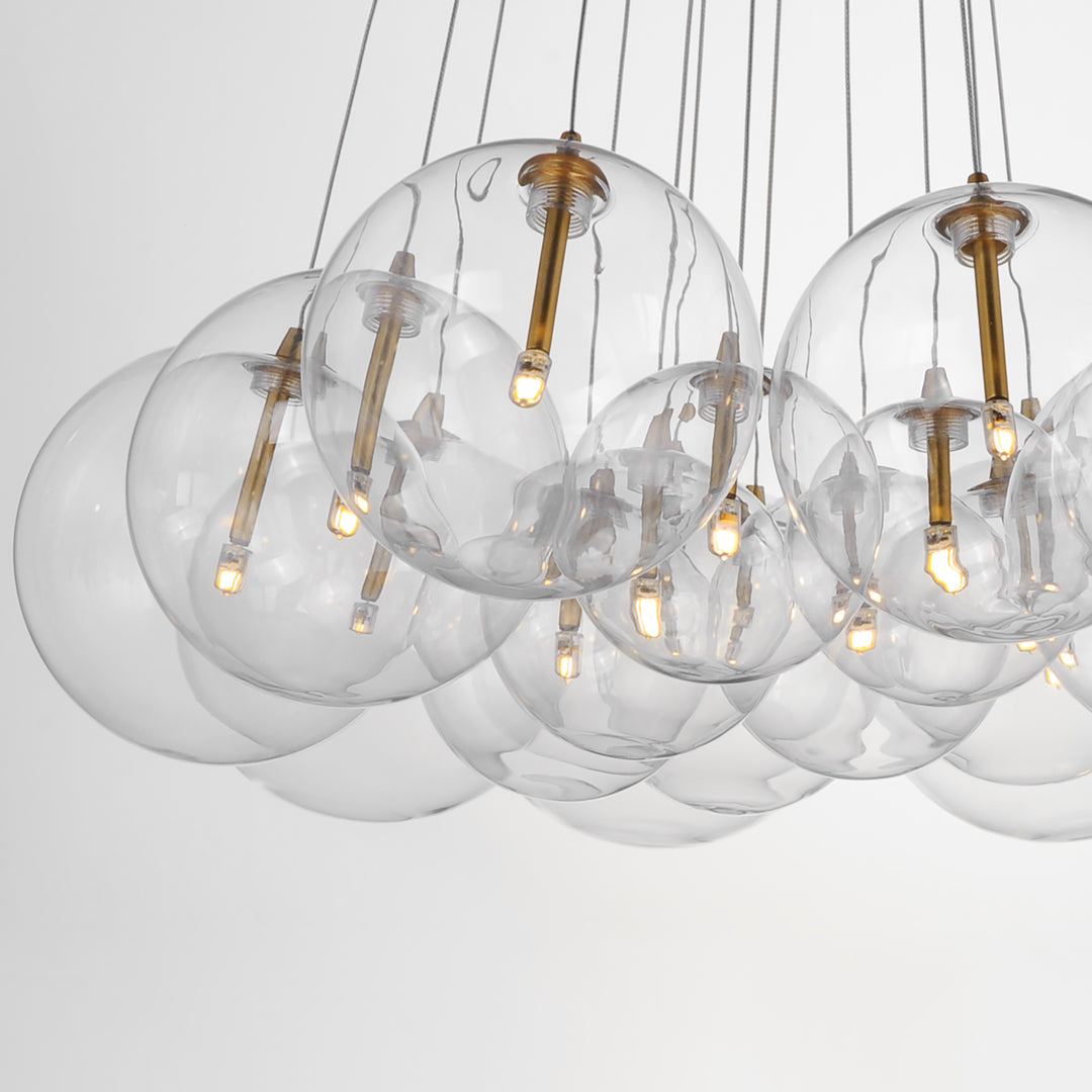 Burst - 20 Light LED Chandelier by ET2 Lighting - view 11