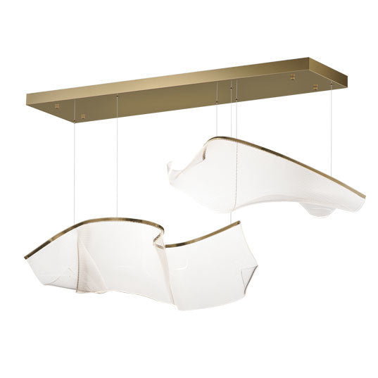 Rinkle - Modular 2 Light LED Pendant in French Gold by ET2 Lighting