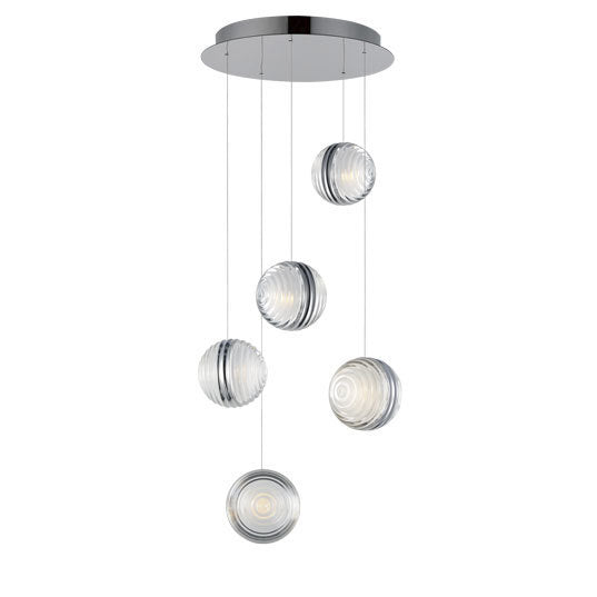 Pulse - Multiple Light LED Pendant, 15", by ET2 Lighting