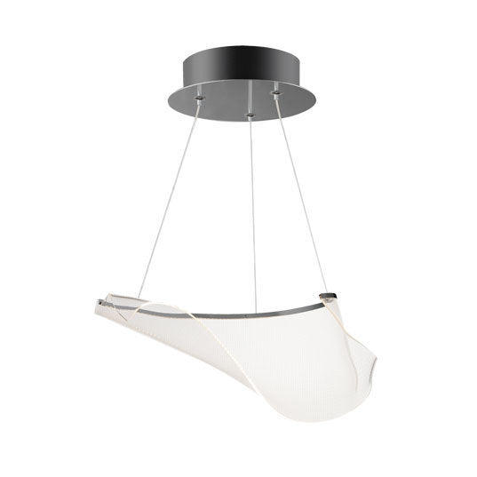 Rinkle - Modular 1 Light LED Pendant in Brushed Gunmetal by ET2 Lighting