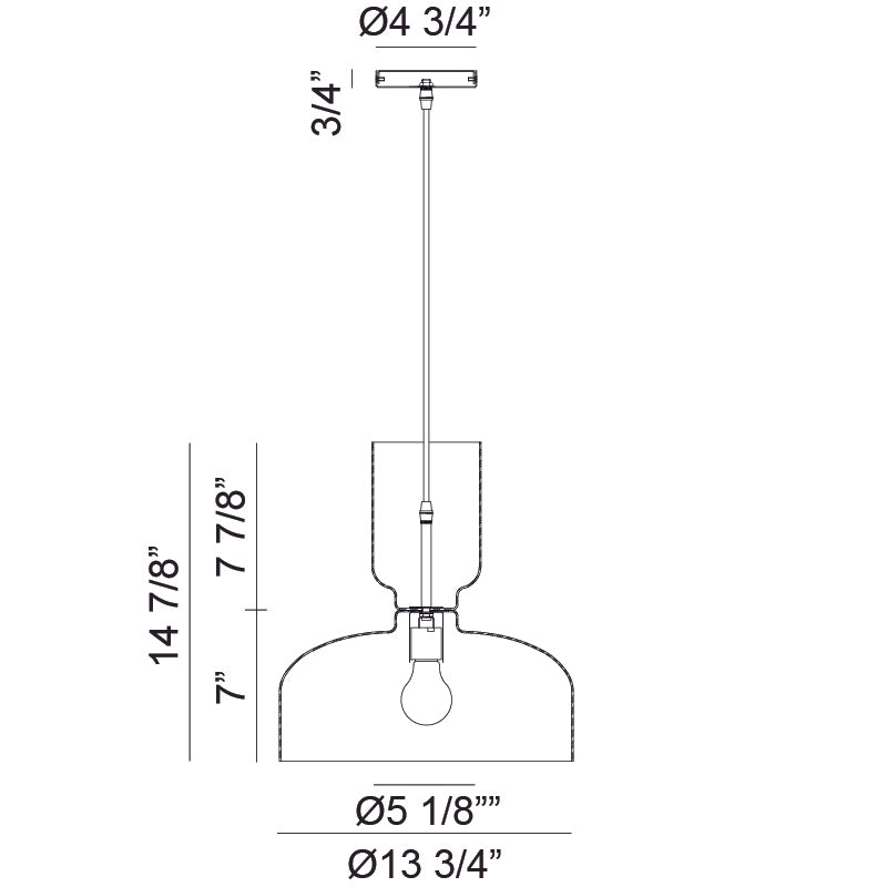 Steel Frame Pedestal Style Two Tier Shaped Pendant