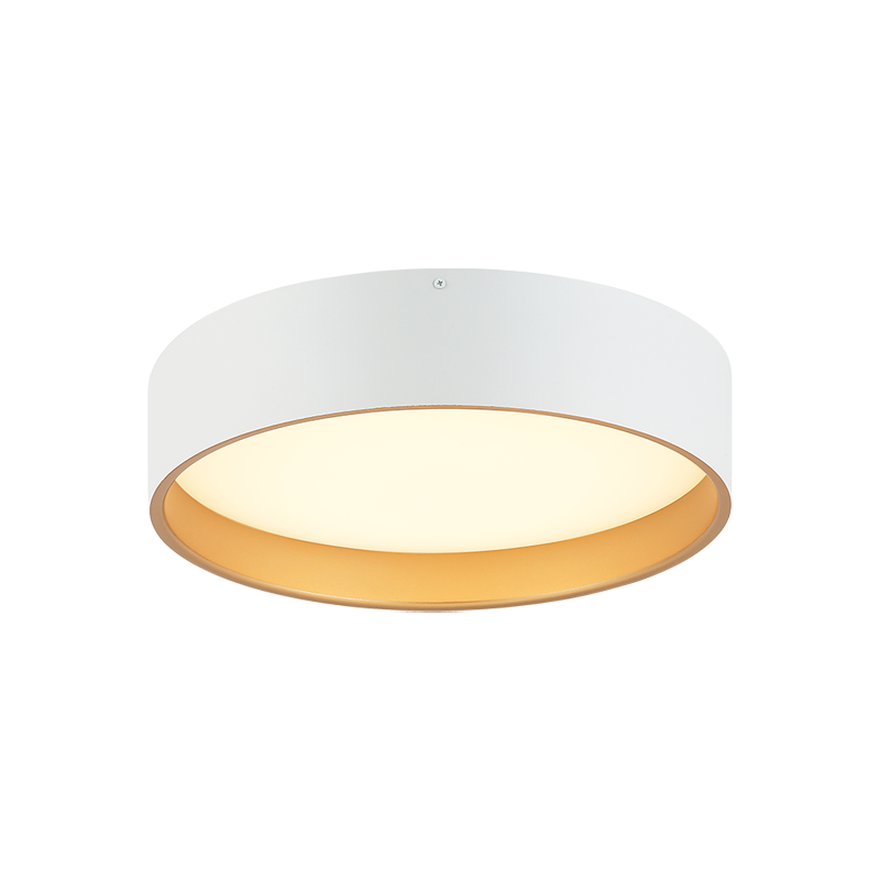LED Steel Frame with White Acrylic Diffuser Two Tone Flush Mount 3CCT