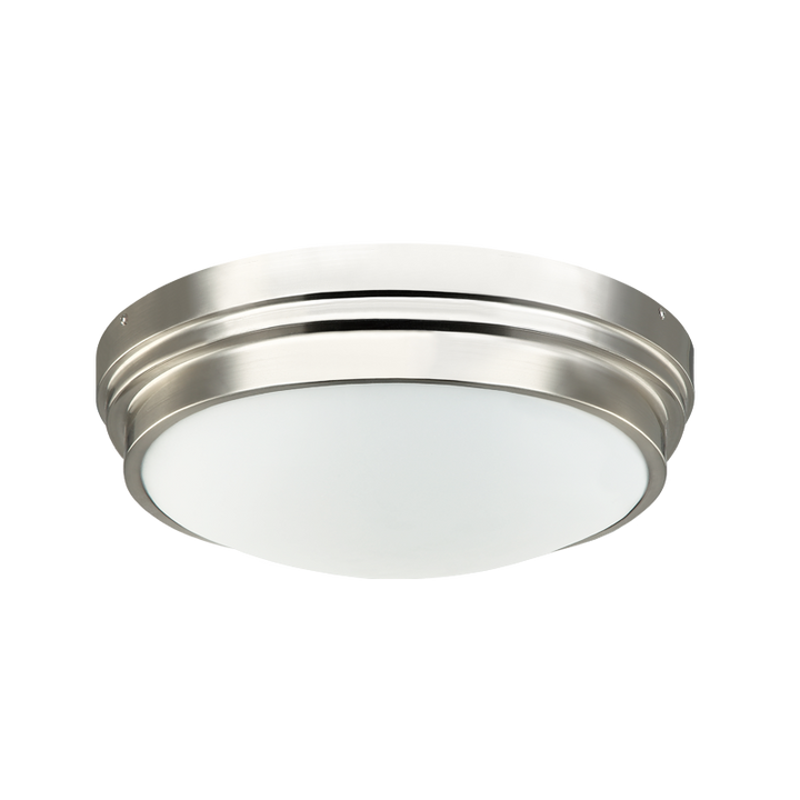 Fresh Colonial - Steel Frame with Acrylic Diffuser Flush Mount in Brushed Nickel by Matteo Lighting