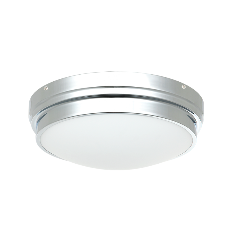 Fresh Colonial - Steel Frame with Acrylic Diffuser Flush Mount in Chrome by Matteo Lighting
