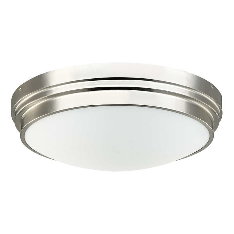 Fresh Colonial - Steel Frame with Acrylic Diffuser Flush Mount in Brushed Nickel by Matteo Lighting