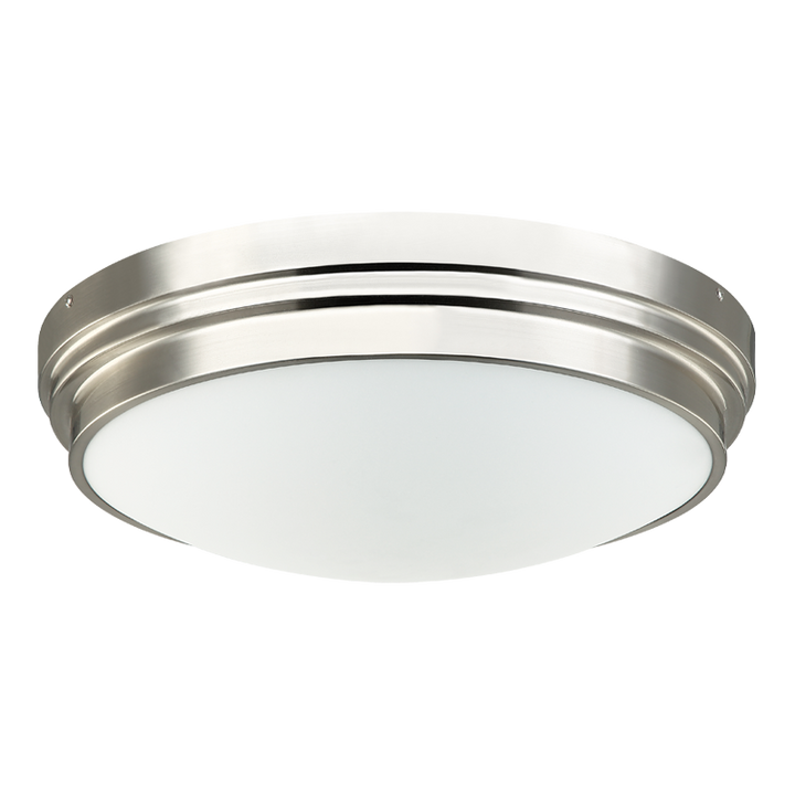 Fresh Colonial - Steel Frame with Acrylic Diffuser Flush Mount in Brushed Nickel by Matteo Lighting