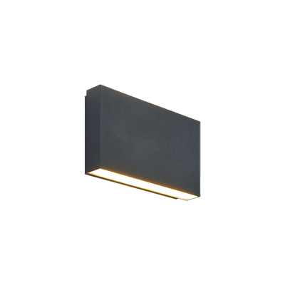 LED Steel Rectangular Frame with Acrylic Diffuser Outdoor Wall Sconce