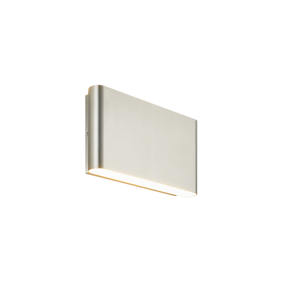 LED Curved Edge Steel Frame with Acrylic Diffuser Outdoor Wall Sconce