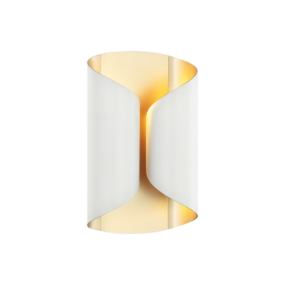 Steel Curved Frame Two Tone Wall Sconce