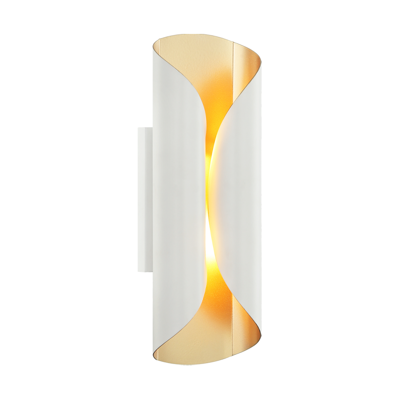 Steel Curved Frame Two Tone Wall Sconce
