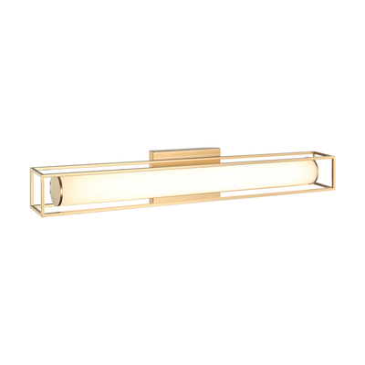 LED Steel Frame with White Glass Diffuser Vanity Light