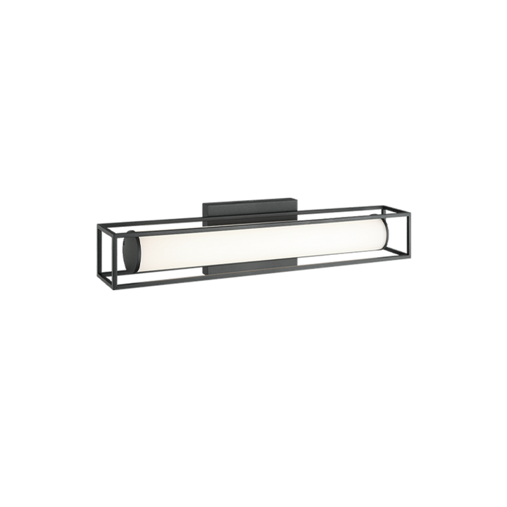 LED Steel Frame with White Glass Diffuser Vanity Light