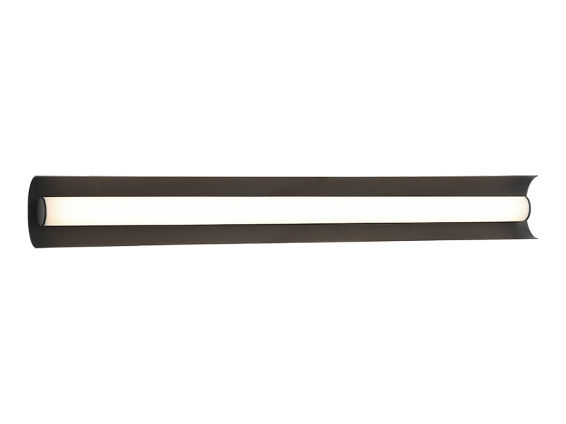 LED Curve Steel Frame with White Acrylic Diffuser Vanity Light