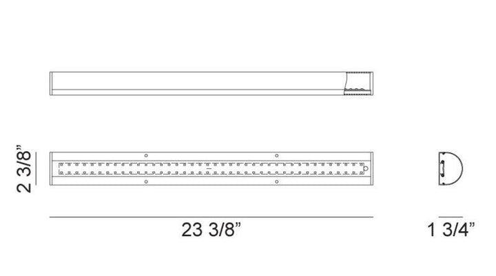 LED Steel Frame with Acrylic Diffuser Vanity Light