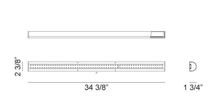 LED Steel Frame with Acrylic Diffuser Vanity Light