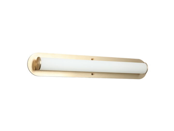 LED Steel Frame with White Glass Diffuser Vanity light