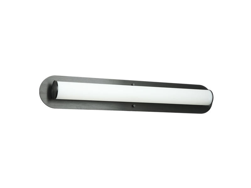 LED Steel Frame with White Glass Diffuser Vanity light