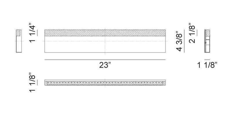 LED Steel Frame with Acrylic Diffuser Vanity Light