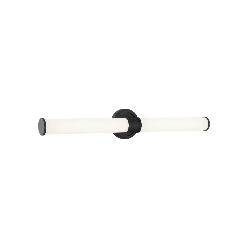 LED Steel Frame with White Glass Diffuser Vanity Light