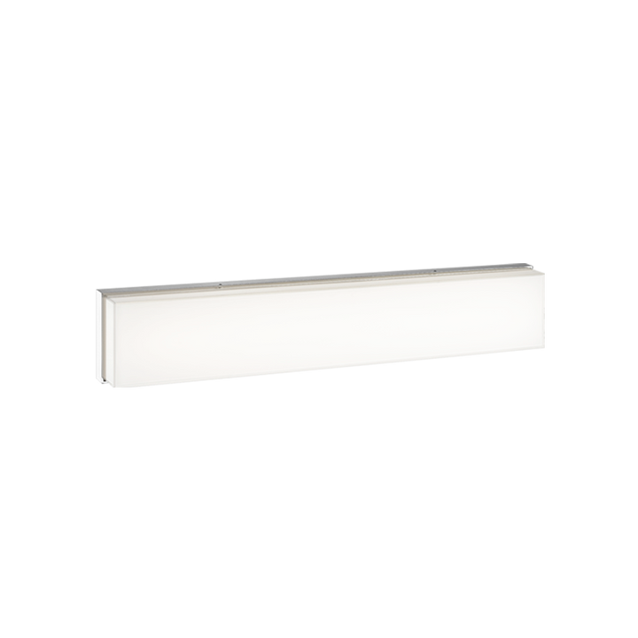 LED Steel Frame with Painted White Glass Shade Vanity Light