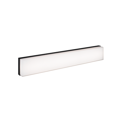 LED Steel Frame with Painted White Glass Shade Vanity Light
