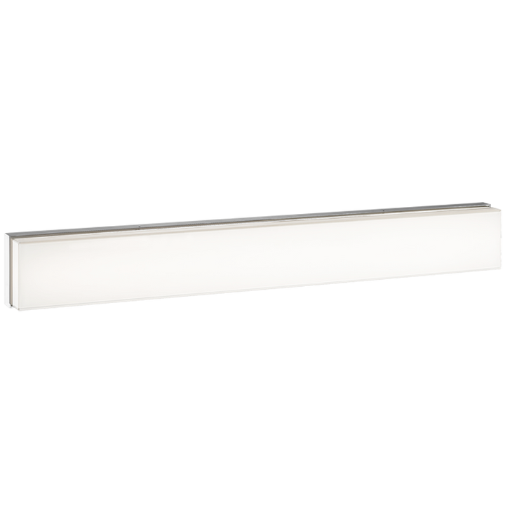 LED Steel Frame with Painted White Glass Shade Vanity Light
