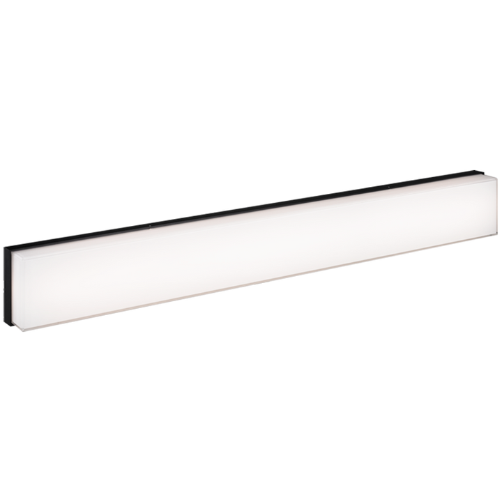 LED Steel Frame with Painted White Glass Shade Vanity Light