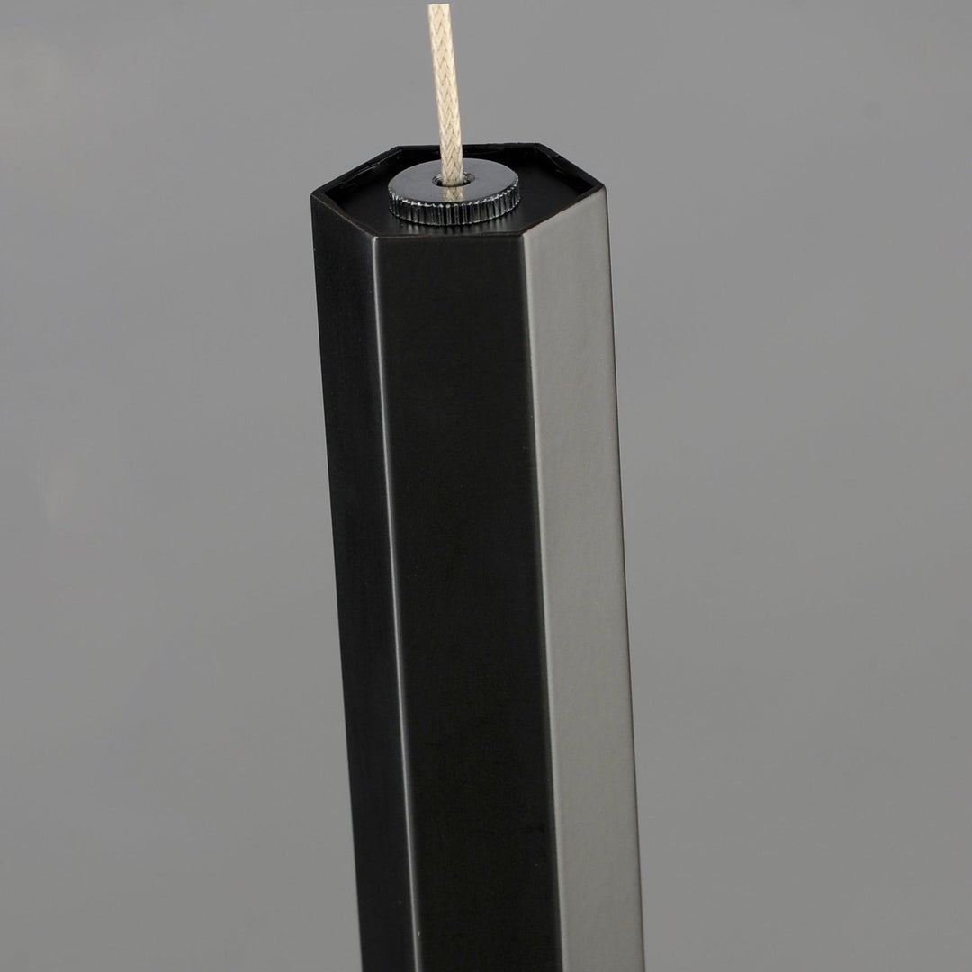 LED Aluminum Hexagon Tube Single Light Pendant - LV LIGHTING